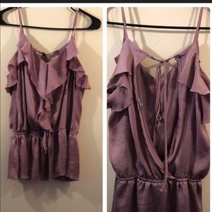 Purple Silk Tank